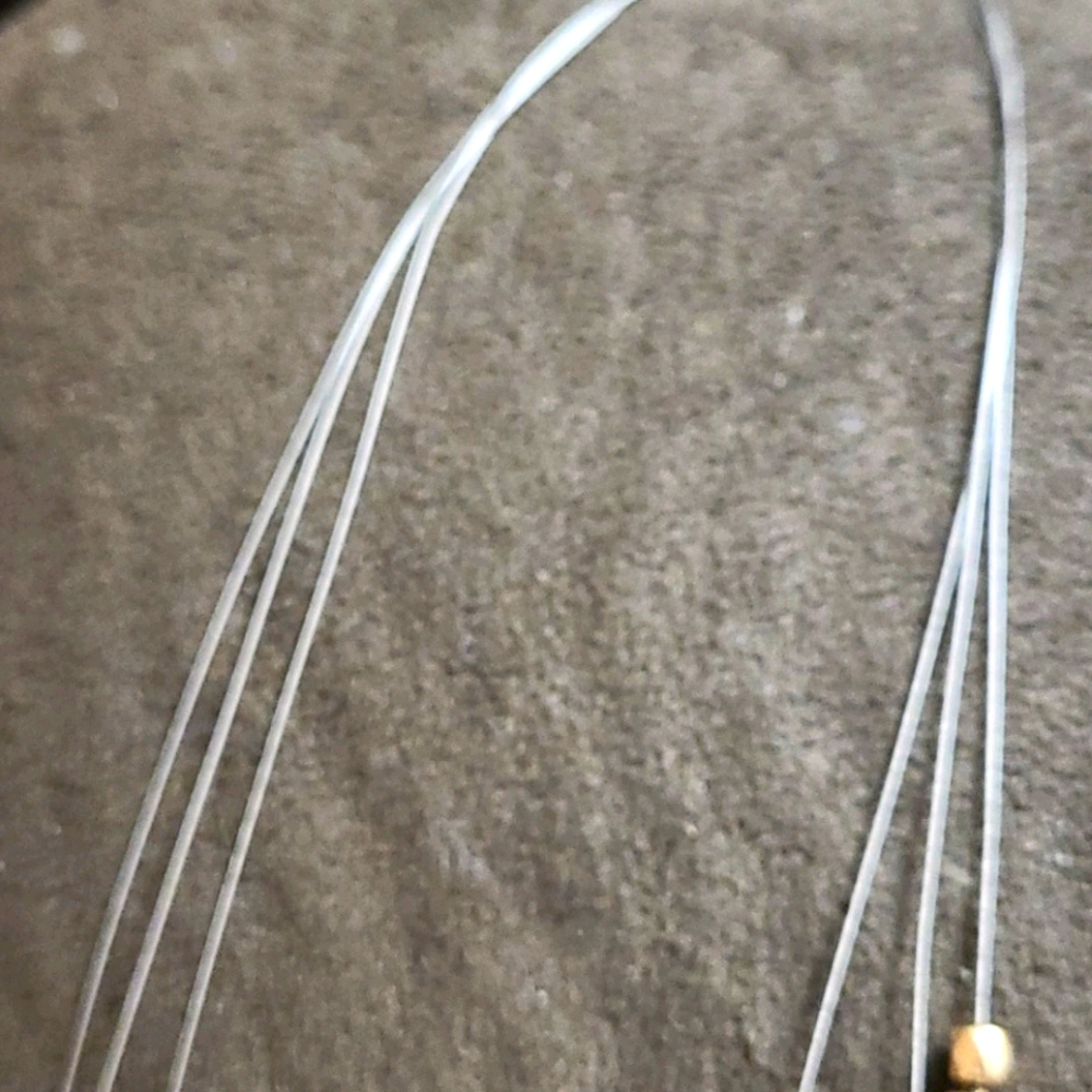 Chico's Gold Drop Necklace w Beads & Rhinestones - Picture 5 of 6